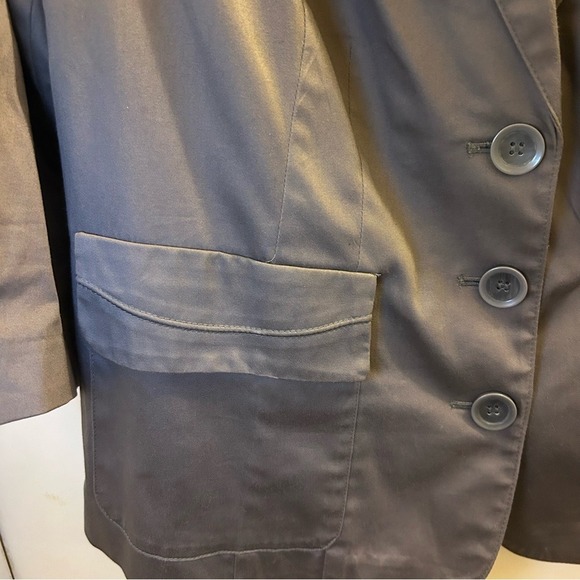 Lane Bryant Gray Cotton Blend Blazer Jacket Size 18 Women's Workwear Career - Picture 4 of 6